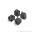 Conector de cabeçote fêmea com passo de 2,54 mm reto 6P
